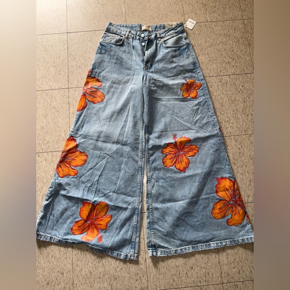 Free People Denim - Free People Palisades Wide Leg Jeans